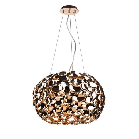 Pendule, Lustre suspendate - Lustra suspendata diametru 55cm, metal auriu Carera