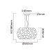 Pendule, Lustre suspendate - Lustra suspendata diametru 55cm, metal auriu Carera