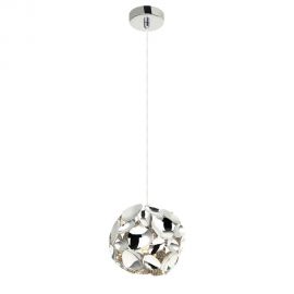 Pendule, Lustre suspendate - Lustra, Pendul diametru 15cm, metal cromat Carera Small