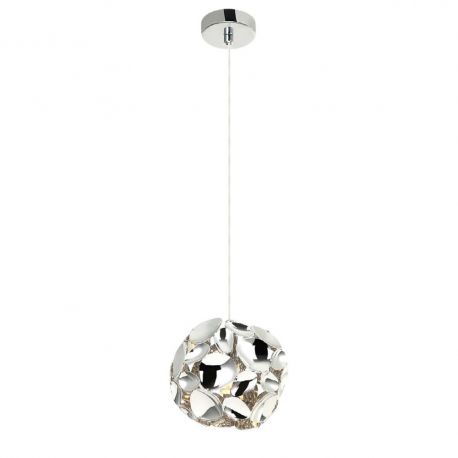 Pendule, Lustre suspendate - Lustra, Pendul diametru 15cm, metal cromat Carera Small