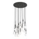 Pendule, Lustre suspendate - Lustra cu 16 pendule pentru tavane inalte, hol, casa scarii Ero XVI Negru 60