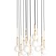 Pendule, Lustre suspendate - Lustra cu 16 pendule pentru tavane inalte, hol, casa scarii Ero XVI Auriu 60