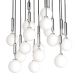 Pendule, Lustre suspendate - Lustra cu 16 pendule pentru tavane inalte, hol, casa scarii Ero XVI Crom 60