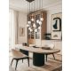 Pendule, Lustre suspendate - Lustra cu 16 pendule pentru tavane inalte, hol, casa scarii Ero XVI Multicolor 60