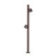 Stalpi - Stalp cu 2 spoturi LED 13W 2700K, IP65 BARIO corten