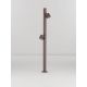 Stalpi - Stalp cu 2 spoturi LED 13W 2700K, IP65 BARIO corten