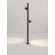 Stalpi - Stalp cu 2 spoturi LED 13W 2700K, IP65 BARIO corten