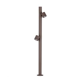 Stalpi - Stalp cu 2 spoturi LED 13W 3000K, IP65 BARIO corten