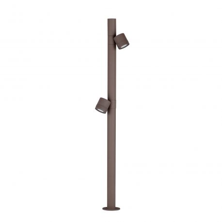 Stalpi - Stalp cu 2 spoturi LED 13W 3000K, IP65 BARIO corten