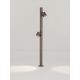 Stalpi - Stalp cu 2 spoturi LED 13W 3000K, IP65 BARIO corten