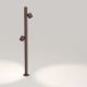 Stalpi - Stalp cu 2 spoturi LED 13W 3000K, IP65 BARIO corten