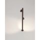 Stalpi - Stalp cu 2 spoturi LED 13W 3000K, IP65 BARIO corten