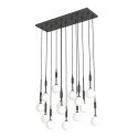 Lustra cu 14 pendule Ero XIV Negru 80x25