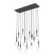 Lustra cu 14 pendule Ero XIV Negru 80x25