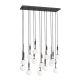 Pendule, Lustre suspendate - Lustra cu 14 pendule Ero XIV Negru 80x25
