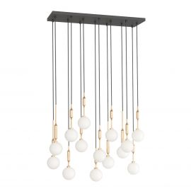 Pendule, Lustre suspendate - Lustra cu 14 pendule Ero XIV Auriu 80x25