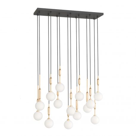 Pendule, Lustre suspendate - Lustra cu 14 pendule Ero XIV Auriu 80x25