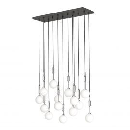 Pendule, Lustre suspendate - Lustra cu 14 pendule Ero XIV Crom 80x25