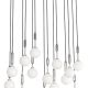 Pendule, Lustre suspendate - Lustra cu 14 pendule Ero XIV Crom 80x25
