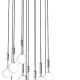 Pendule, Lustre suspendate - Lustra cu 12 pendule pentru tavane inalte, hol, casa scarii Ero XII Crom 60