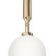 Pendule, Lustre suspendate - Pendul suspendat din metal auriu 31cm si glob sticla Ero I