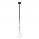 Pendul suspendat din metal auriu 33cm si glob sticla Ero I