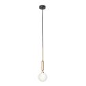Pendul suspendat din metal auriu 43cm si glob sticla Ero I