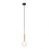 Pendul suspendat din metal auriu 43cm si glob sticla Ero I