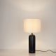 Veioze - Veioza, Lampa de masa din ceramica neagra VALENTO