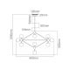 Pendule, Lustre suspendate - Lustra neagra cu 10 surse de lumina, globuri de sticla fumurii Bao
