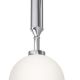 Pendule, Lustre suspendate - Pendul suspendat din metal crom 31cm si glob sticla Ero I