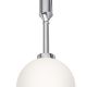 Pendule, Lustre suspendate - Pendul suspendat din metal crom 33cm si glob sticla Ero I