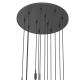 Pendule, Lustre suspendate - Lustra cu 12 pendule pentru tavane inalte, hol, casa scarii Ero XII neagra 60