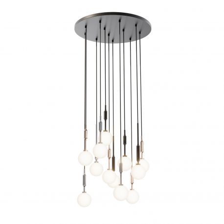 Pendule, Lustre suspendate - Lustra cu 12 pendule pentru tavane inalte, hol, casa scarii Ero XII multicolor 60