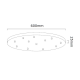 Pendule, Lustre suspendate - Lustra cu 12 pendule pentru tavane inalte, hol, casa scarii Ero XII multicolor 60