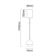 Pendule, Lustre suspendate - Pendul LED din metal auriu cu sticla Bolicina