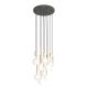 Pendule, Lustre suspendate - Lustra cu 10 pendule pentru tavane inalte, hol, casa scarii Ero X auriu 40