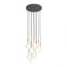 Lustra cu 10 pendule pentru tavane inalte, hol, casa scarii Ero X auriu 40