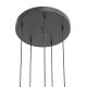 Pendule, Lustre suspendate - Lustra cu 5 pendule LED din metal auriu cu sticla Bolicina