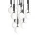 Pendule, Lustre suspendate - Lustra cu 10 pendule pentru tavane inalte, hol, casa scarii Ero X negru 40