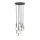Pendule, Lustre suspendate - Lustra cu 10 pendule pentru tavane inalte, hol, casa scarii Ero X negru 40