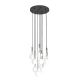 Lustra cu 10 pendule pentru tavane inalte, hol, casa scarii Ero X crom 40
