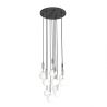 Lustra cu 10 pendule pentru tavane inalte, hol, casa scarii Ero X crom 40