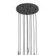 Pendule, Lustre suspendate - Lustra cu 10 pendule pentru tavane inalte, hol, casa scarii Ero X crom 40