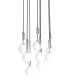 Pendule, Lustre suspendate - Lustra cu 8 pendule suspendate Ero VIII crom 40