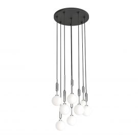 Lustra cu 8 pendule suspendate Ero VIII crom 40