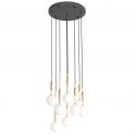 Lustra cu 8 pendule suspendate Ero VIII auriu 40