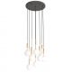 Lustra cu 8 pendule suspendate Ero VIII auriu 40