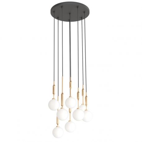 Pendule, Lustre suspendate - Lustra cu 8 pendule suspendate Ero VIII auriu 40