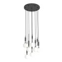 Lustra cu 8 pendule suspendate Ero VIII negru 40